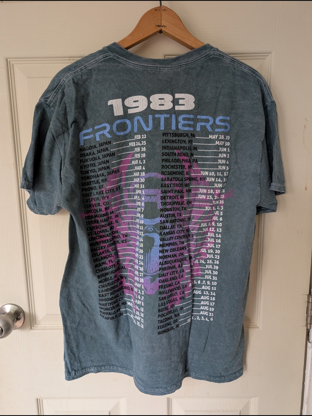 Ripple Junction Teal Journey Band Graphic Tee Large - Picture 4 of 4
